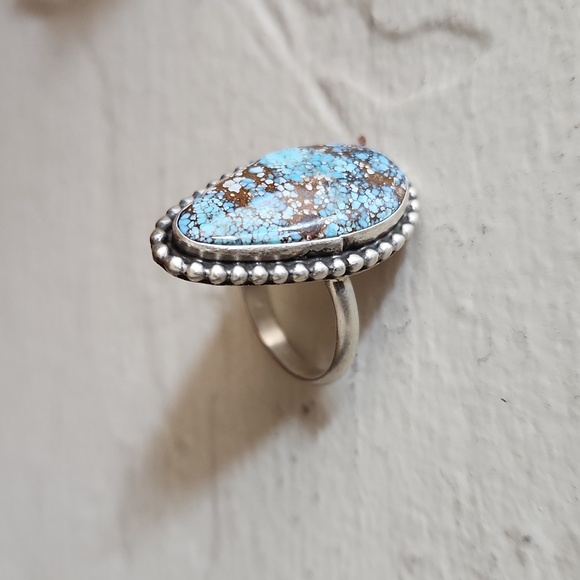 Stunning NWOT Native American Navajo Golden Hills Turquoise Ring 💙💍🤎 - Picture 3 of 12